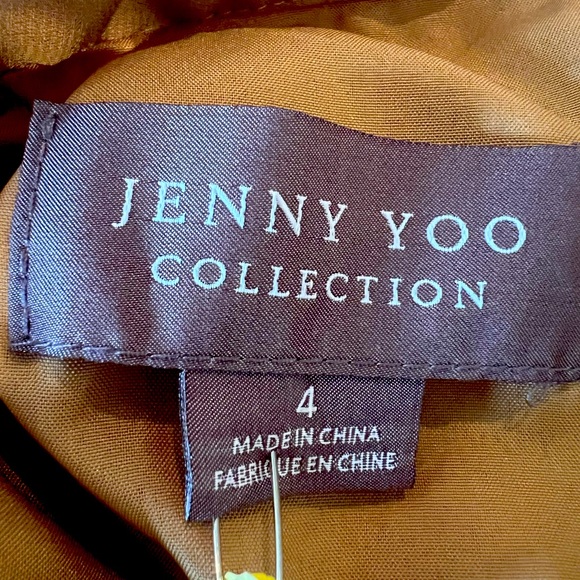 Jenny Yoo Hampton Luxe Long chiffon evening. skirt. Pretty gold color. S… - Picture 2 of 3